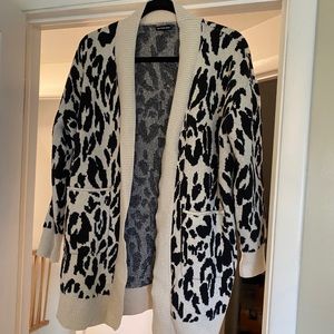 Who What Wear Leopard Cardigan